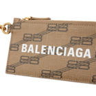 Balenciaga Men's Cash Keychain Coin Purse in Beige/Brown