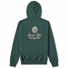 END. x Sporty & Rich Milano Crest Hoody in Forest/Cream