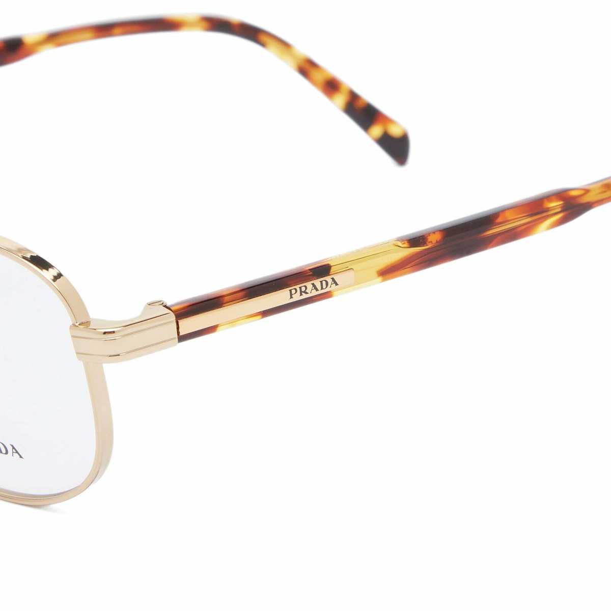 prada gold eyeglasses