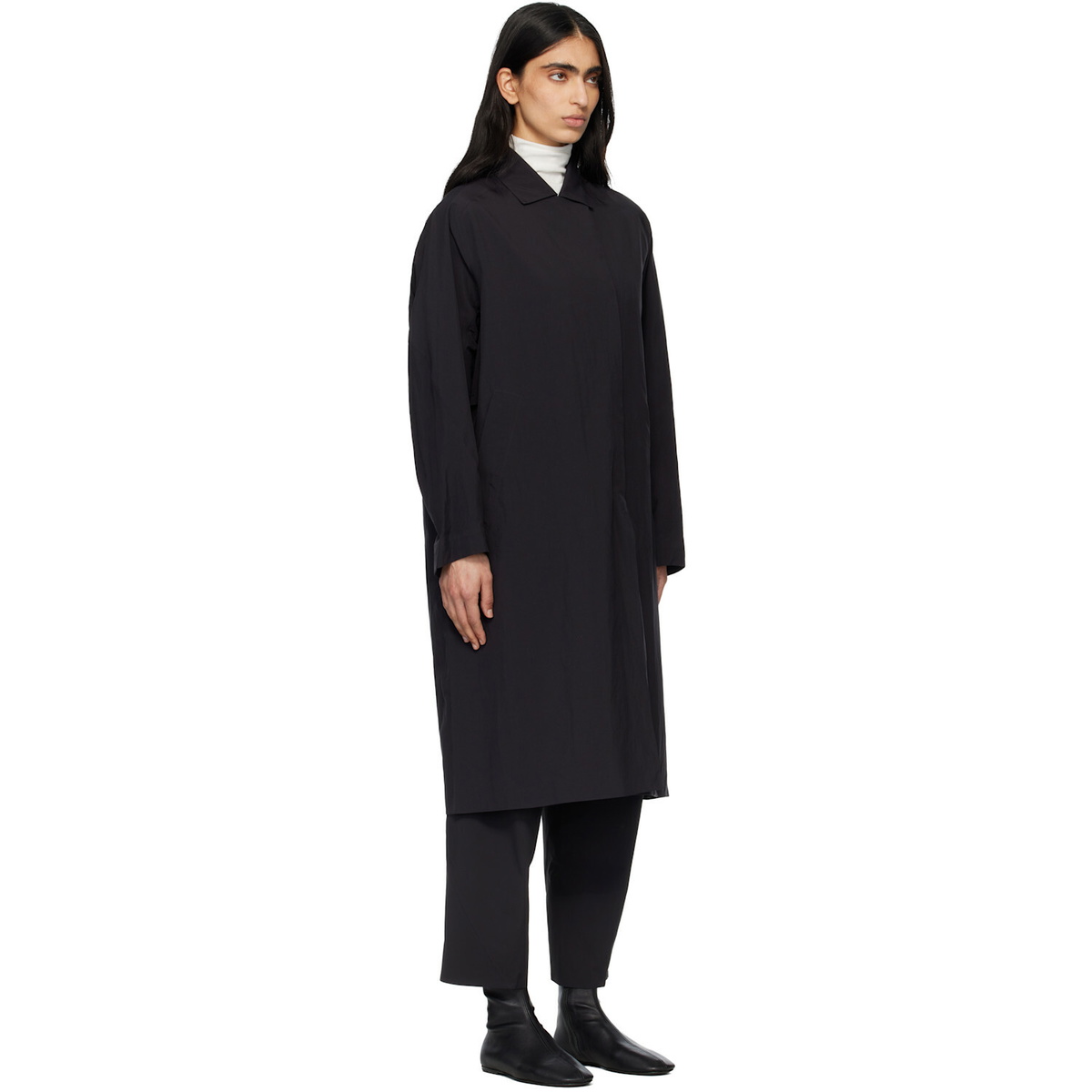 Veilance Black Nitra SL Trench Coat