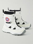 Canada Goose - Toronto Suede-Trimmed Quilted Shell Boots - White