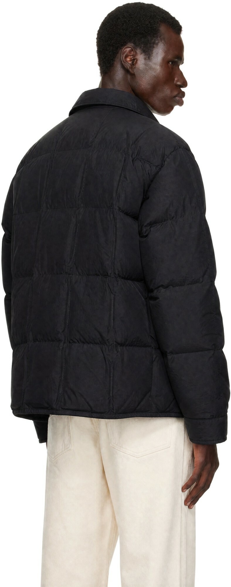 Stone Island Black 4100033 Micro Twill Down Jacket
