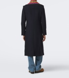 Dries Van Noten Double-breasted wool-blend twill coat
