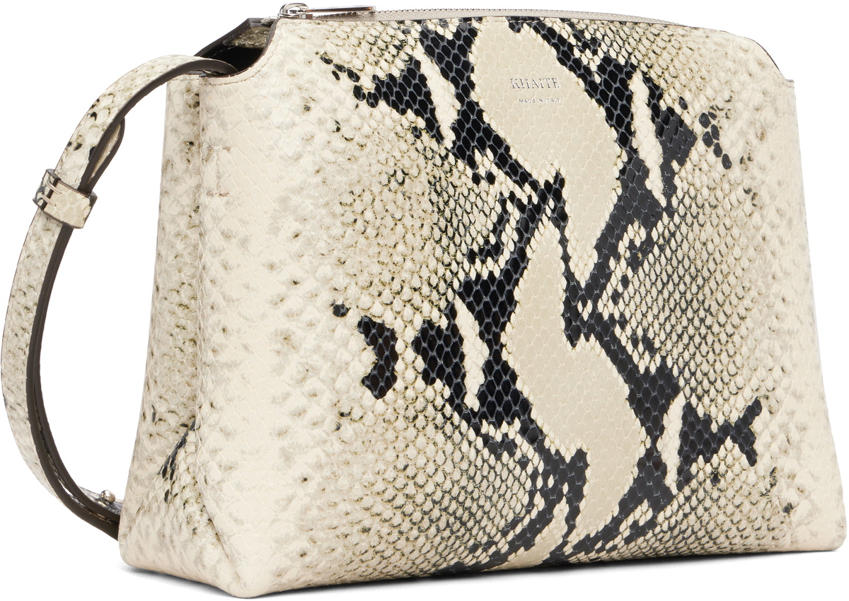 KHAITE Off-White & Black Lina Crossbody Bag