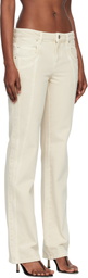 Isabel Marant Etoile Beige Jaylis Jeans