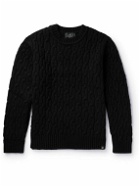 Belstaff - Grafton Cable-Knit Wool Sweater - Black