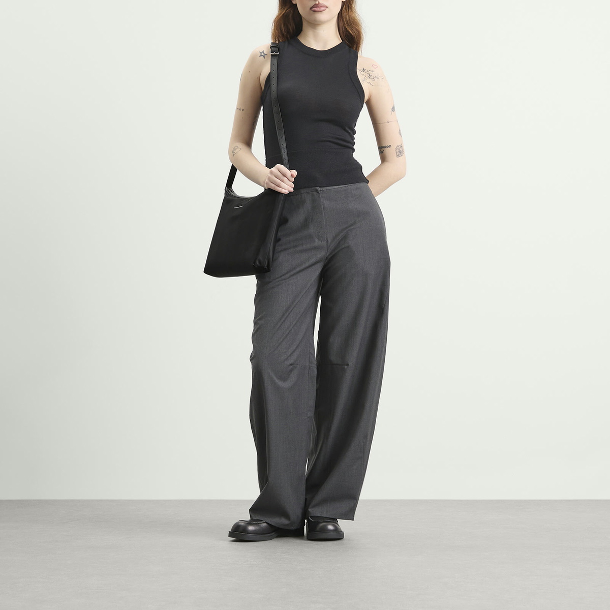 MM6 Maison Margiela Women's Nylon Crossbody Bag in Black 