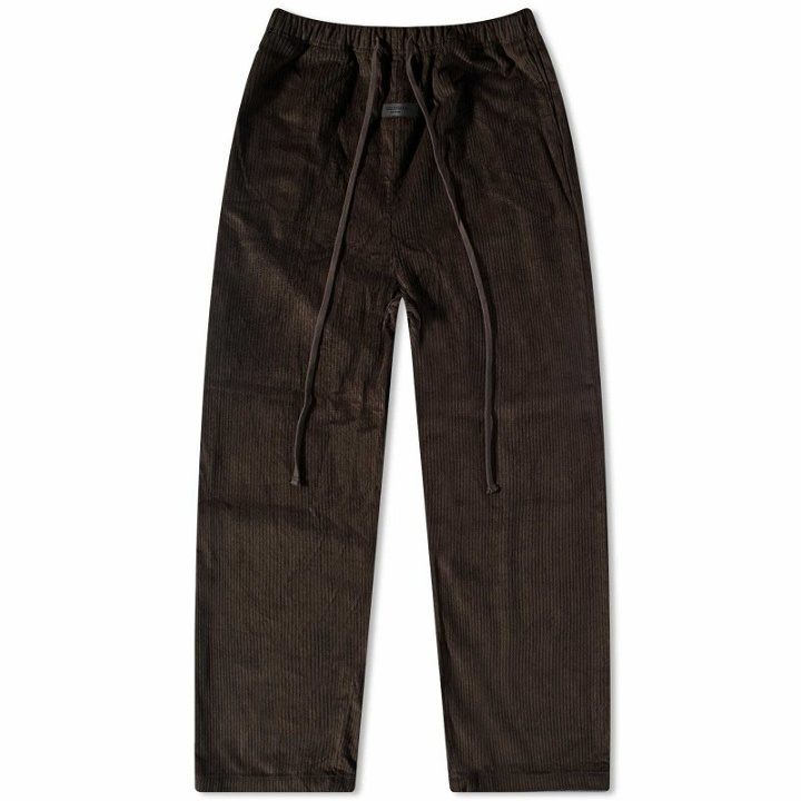 Photo: Fear of God ESSENTIALS Men's Corduroy Relaxed Trouser in Off-Black