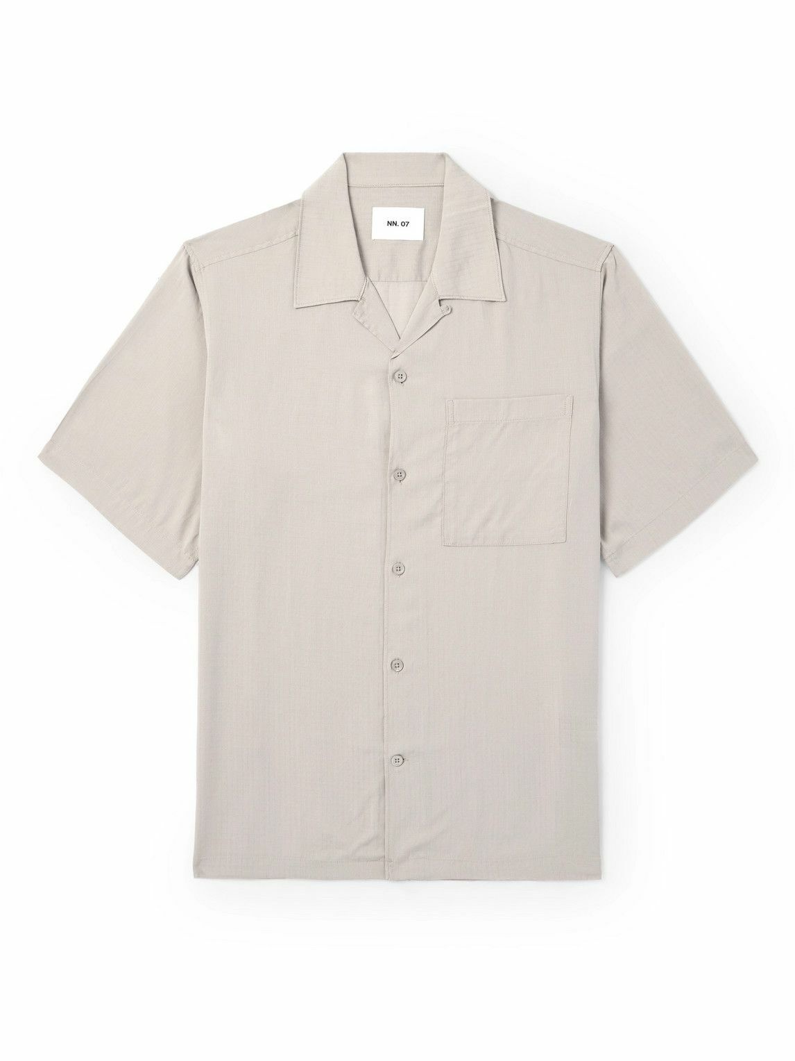 Photo: NN07 - Julio 5731 Convertible-Collar TENCEL™ Lyocell-Ripstop Shirt - Neutrals