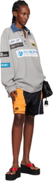 Martine Rose Black & Yellow Collage Football Shorts