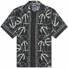 Neighborhood Men's Anchor Hawaiian Shirt in Black