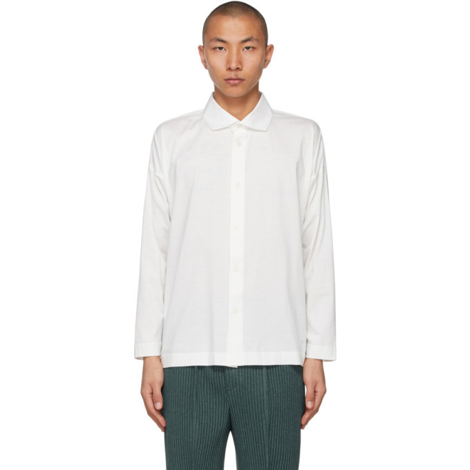 Photo: Homme Plisse Issey Miyake White Jersey Shirt