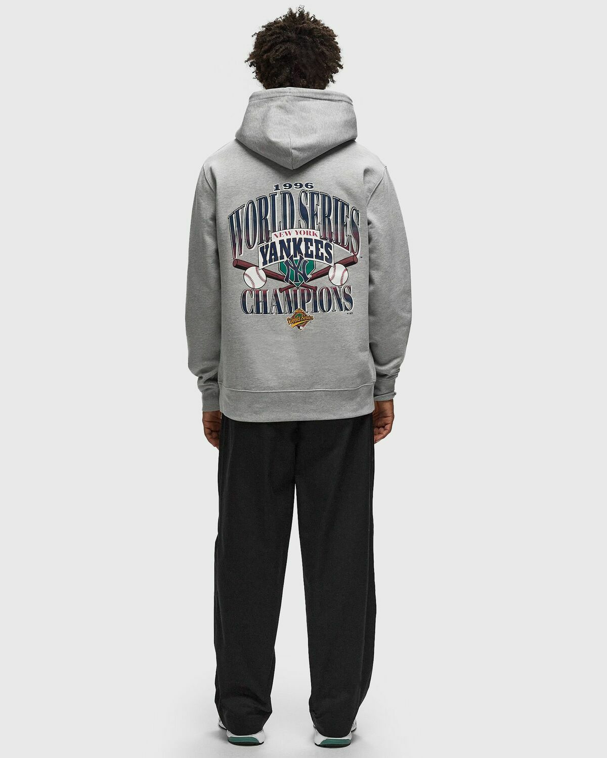 Fanatics Yankees Champs Hoodie Grey Mens Hoody