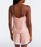 Posse Tabitha lace-trimmed top