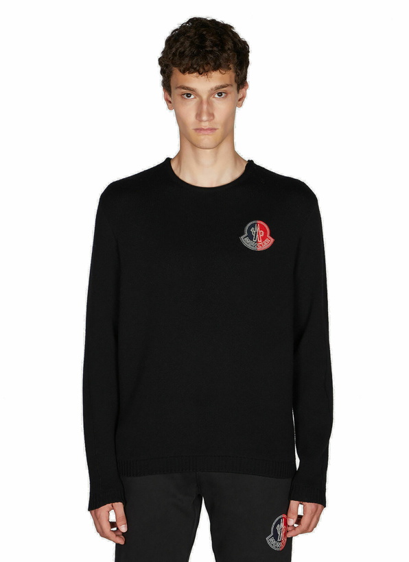 Photo: Logo Patch Sweater in Black