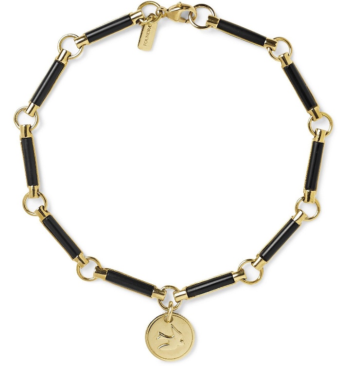Photo: Foundrae - Spero 18-Karat Gold Onyx Bracelet - Gold
