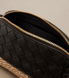 Bottega Veneta Concert Mini raffia crossbody bag