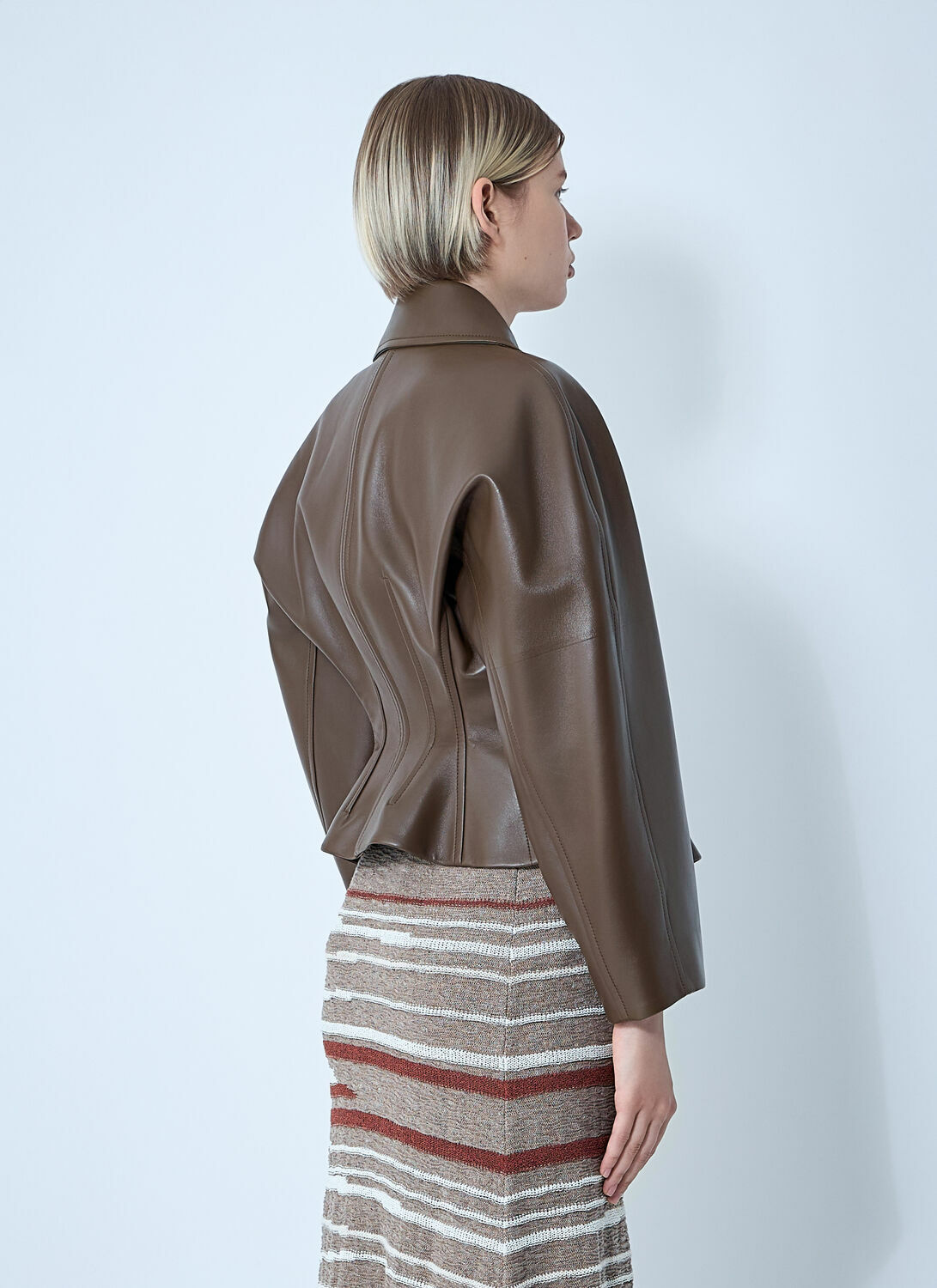 Bottega Veneta Leather Blouson Jacket