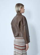Bottega Veneta Leather Blouson Jacket