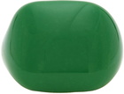 VEERT Green Enamel Square Signet Ring