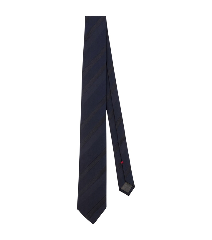 Photo: Brunello Cucinelli Striped silk jacquard tie