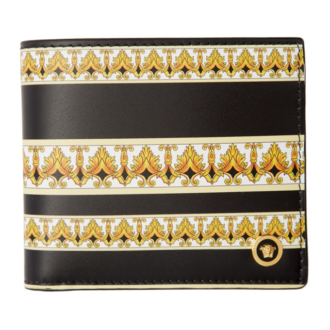 Photo: Versace Black and Gold Barocco Wallet