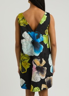 Stine Goya Floral-print Embroidered Satin Mini Dress Multicoloured 1