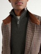 FEDELI - Ape Half-Zipped Cashmere Sweater - Green