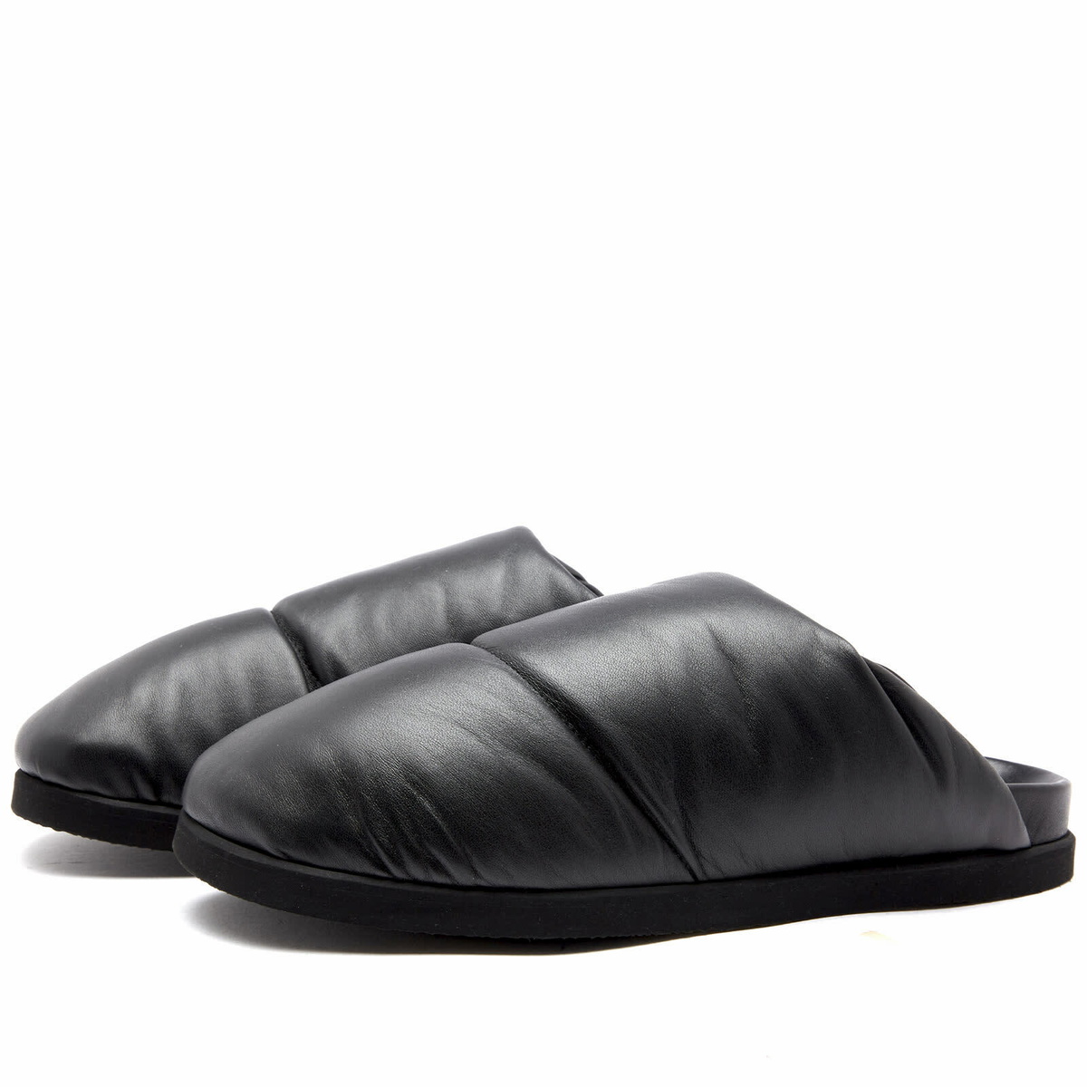 MONCLER GENIUS JW ANDERSON レザーサンダル Moncler Men's Genius x JW Anderson Nimbus Mule in Black Moncler