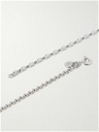 Alice Made This - Charlie Rhodium-Plated Sterling Silver and Silver-Tone Necklace