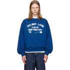 Helmut Lang Blue Varsity Crew Sweatshirt