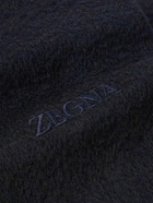 Zegna - Oasi Logo-Embroidered Fringed Cashmere Scarf