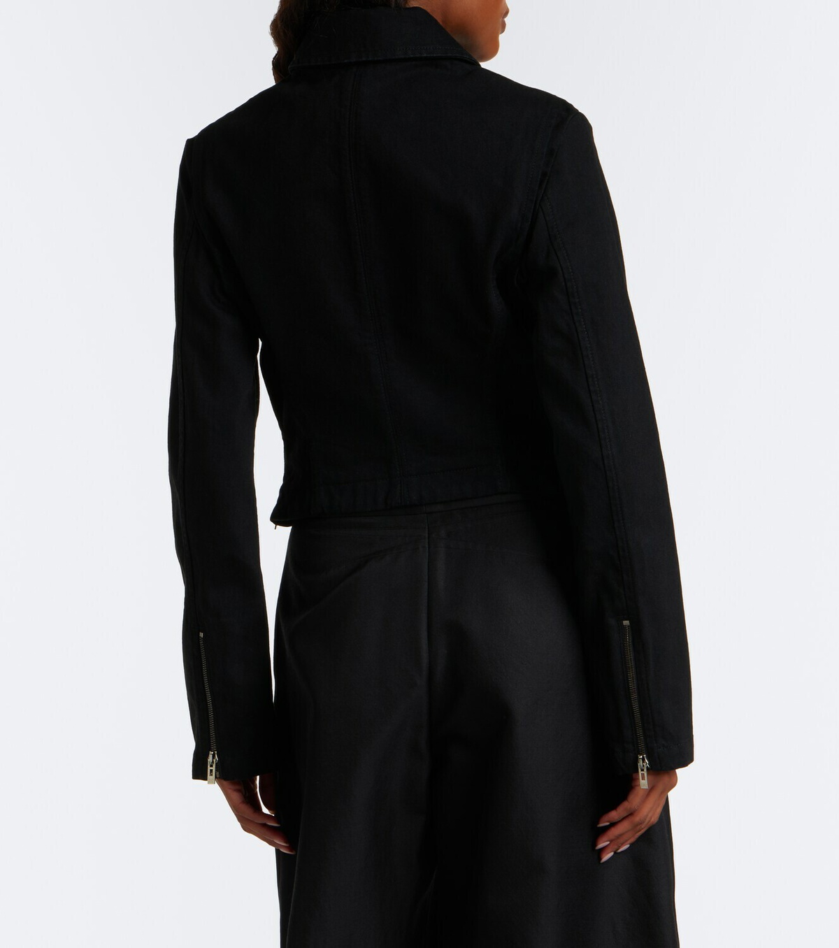 Alaïa Denim biker jacket