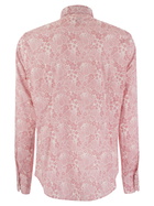Fedeli Printed Stretch Cotton Voile Shirt