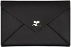 Courrèges Black Envelope Wallet