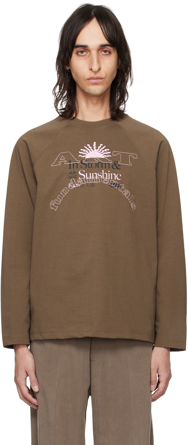 Kijun Black & Off-White Sunshine Football Long Sleeve T-Shirt Kijun