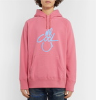 Beams Plus - Printed Loopback Cotton-Jersey Hoodie - Pink