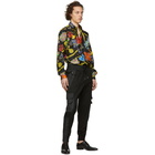 Versace Multicolor Floral Silk Shirt