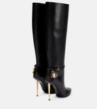 Tom Ford - Padlock 105 leather knee-high boots