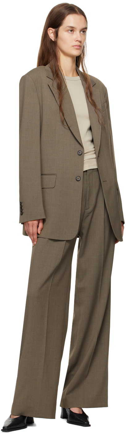 Filippa K Taupe Davina Wool Blazer