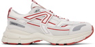 Axel Arigato White & Red Marathon R-Trail Sneakers