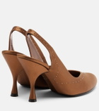 Herbert Levine Star Dust 85 embellished satin slingback pumps