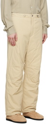 AURALEE Beige Biodegradable Nylon Over Trousers