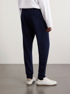 Mr P. - Tapered Merino Wool and Cashmere-Blend Sweatpants - Blue