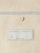 Brunello Cucinelli - Linen and Wool-Blend Suit Jacket - Neutrals