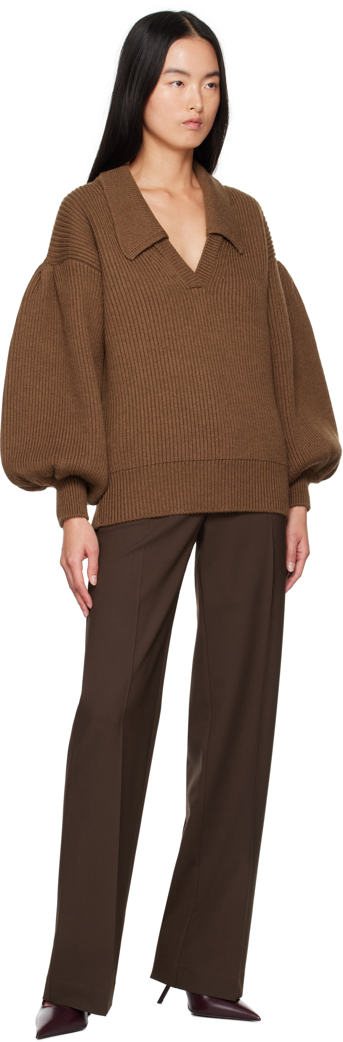 Kika Vargas Brown Greta Sweater