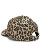 Damson Madder Smiley Leopard-print Cotton cap - One Size