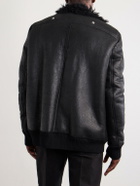Rick Owens - Hollywood Flight Shearling Jacket - Black