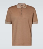 Zegna Cotton-blend polo shirt