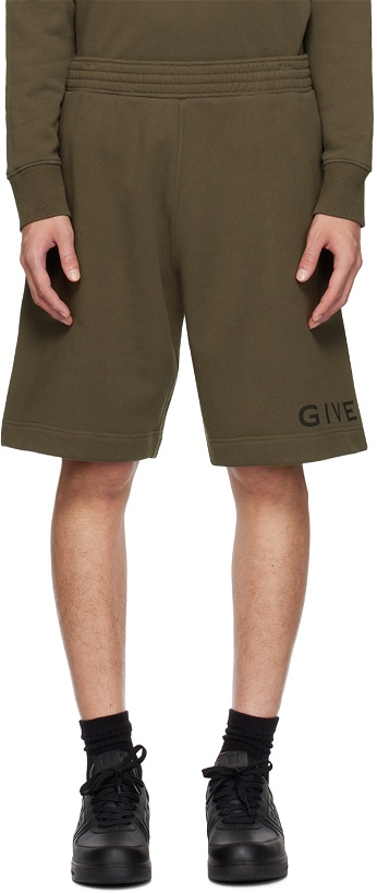 Photo: Givenchy Khaki 4G Shorts